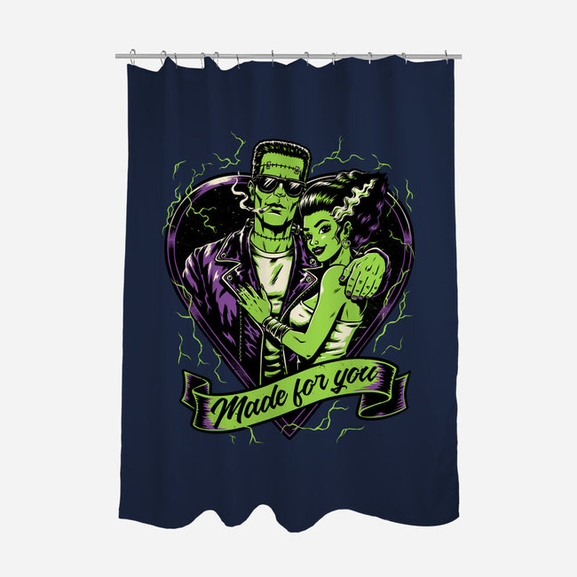 Frankenstein Monster Love-None-Polyester-Shower Curtain-Studio Mootant