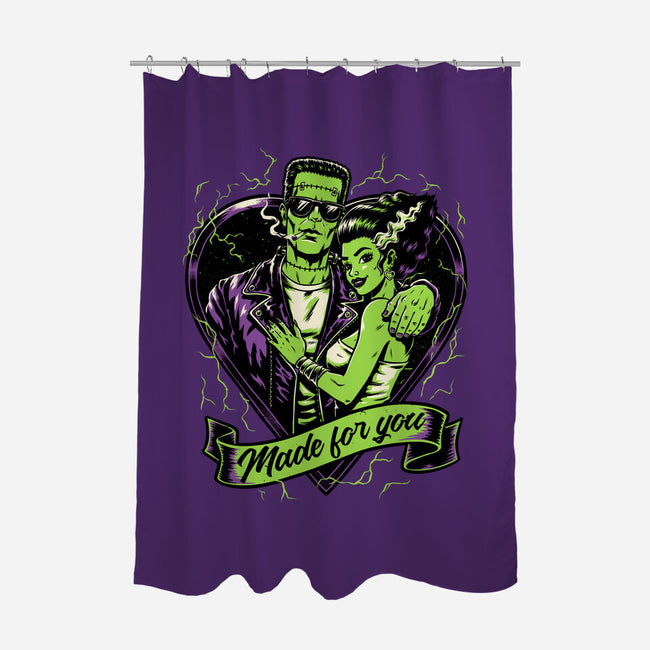 Frankenstein Monster Love-None-Polyester-Shower Curtain-Studio Mootant