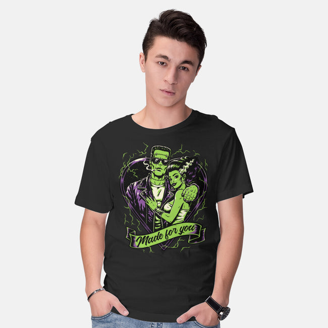 Frankenstein Monster Love-Mens-Basic-Tee-Studio Mootant