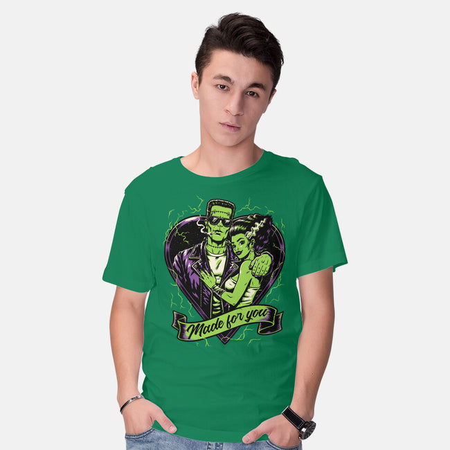 Frankenstein Monster Love-Mens-Basic-Tee-Studio Mootant