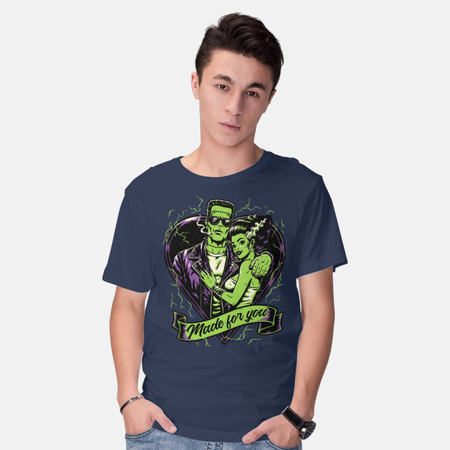 Frankenstein Monster Love-Mens-Basic-Tee-Studio Mootant