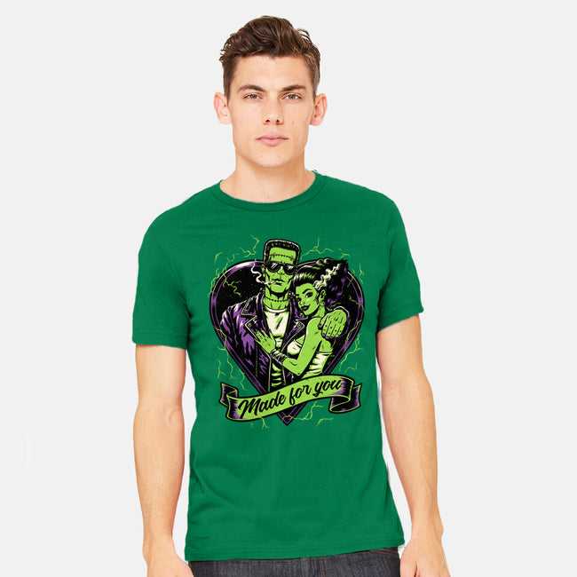 Frankenstein Monster Love-Mens-Heavyweight-Tee-Studio Mootant