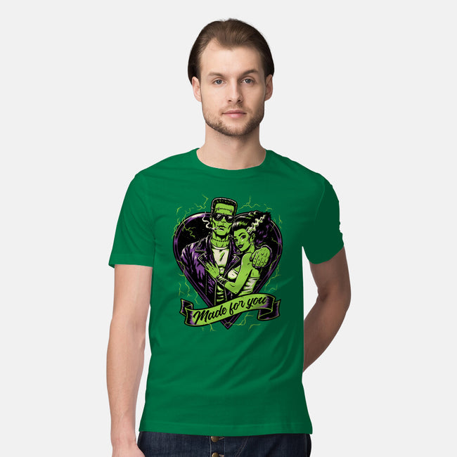 Frankenstein Monster Love-Mens-Premium-Tee-Studio Mootant
