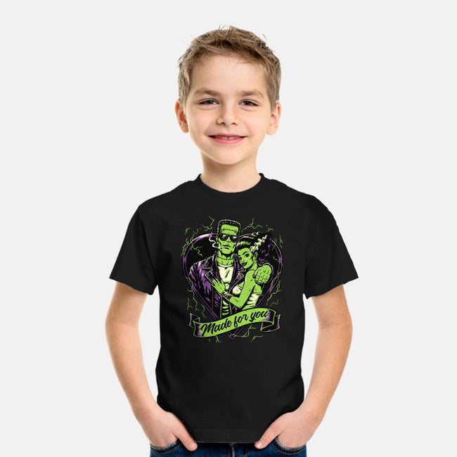 Frankenstein Monster Love-Youth-Basic-Tee-Studio Mootant