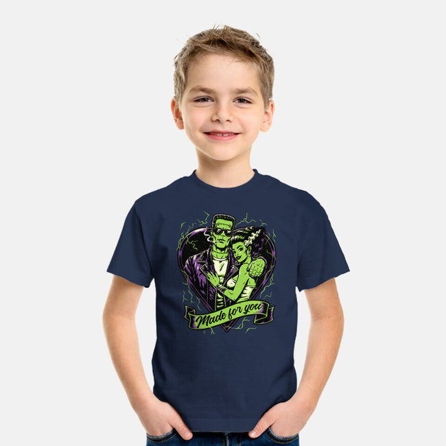 Frankenstein Monster Love-Youth-Basic-Tee-Studio Mootant