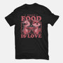 Fast Food Animals Love-Womens-Fitted-Tee-Studio Mootant