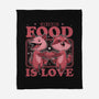 Fast Food Animals Love-None-Fleece-Blanket-Studio Mootant