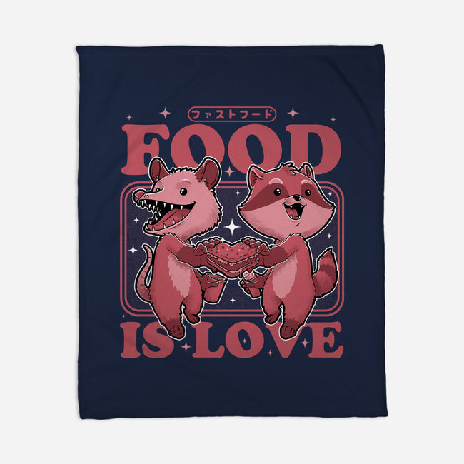 Fast Food Animals Love-None-Fleece-Blanket-Studio Mootant