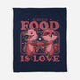Fast Food Animals Love-None-Fleece-Blanket-Studio Mootant