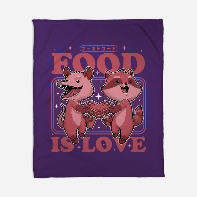 Fast Food Animals Love-None-Fleece-Blanket-Studio Mootant