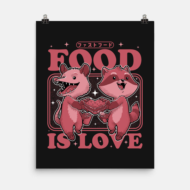 Fast Food Animals Love-None-Matte-Poster-Studio Mootant