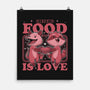 Fast Food Animals Love-None-Matte-Poster-Studio Mootant