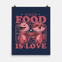 Fast Food Animals Love-None-Matte-Poster-Studio Mootant
