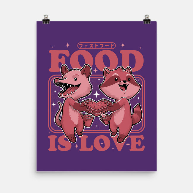 Fast Food Animals Love-None-Matte-Poster-Studio Mootant