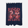 Fast Food Animals Love-None-Polyester-Shower Curtain-Studio Mootant