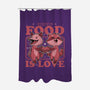 Fast Food Animals Love-None-Polyester-Shower Curtain-Studio Mootant