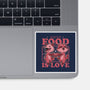 Fast Food Animals Love-None-Glossy-Sticker-Studio Mootant