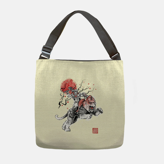 The Invincible Of Eternia Sumi-E-None-Adjustable Tote-Bag-Astrobot Invention