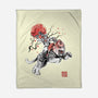 The Invincible Of Eternia Sumi-E-None-Fleece-Blanket-Astrobot Invention
