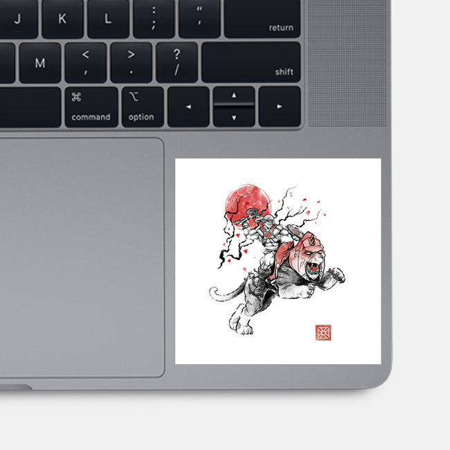 The Invincible Of Eternia Sumi-E-None-Glossy-Sticker-Astrobot Invention