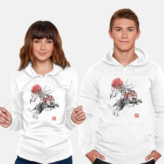 The Invincible Of Eternia Sumi-E-Unisex-Pullover-Sweatshirt-Astrobot Invention