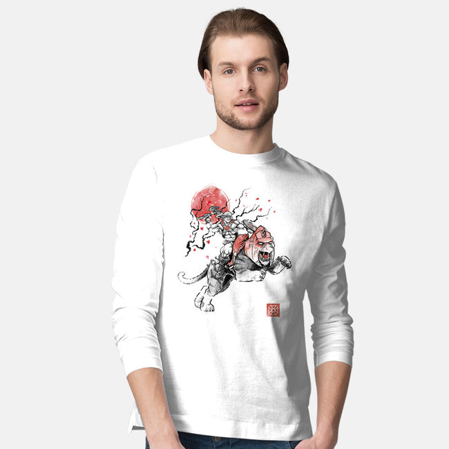 The Invincible Of Eternia Sumi-E-Mens-Long Sleeved-Tee-Astrobot Invention