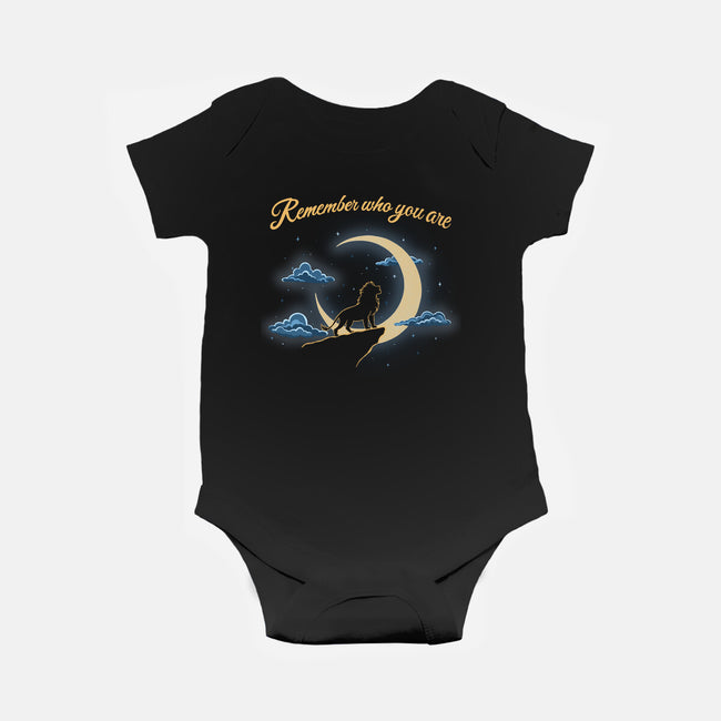 Remember Who You Are Moonlight-Baby-Basic-Onesie-Loobs