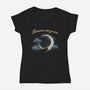 Remember Who You Are Moonlight-Womens-V-Neck-Tee-Loobs