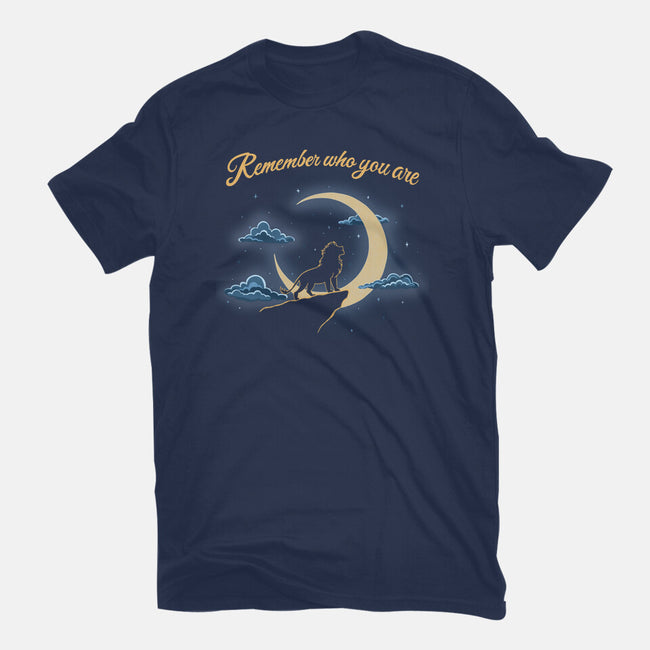 Remember Who You Are Moonlight-Womens-Fitted-Tee-Loobs