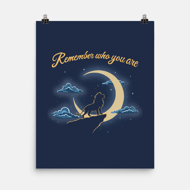 Remember Who You Are Moonlight-None-Matte-Poster-Loobs