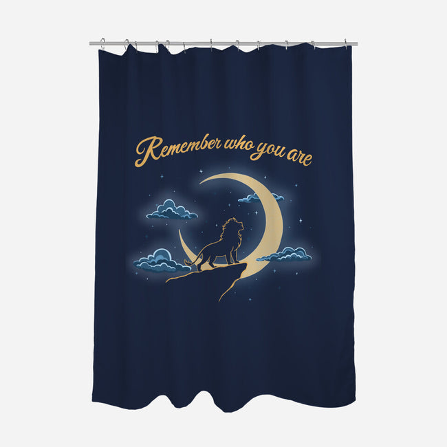 Remember Who You Are Moonlight-None-Polyester-Shower Curtain-Loobs