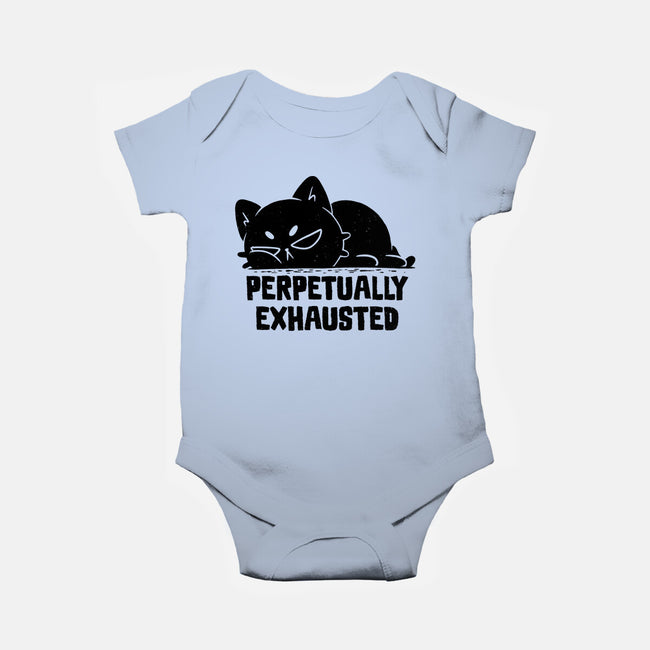 Perpetually Exhausted-Baby-Basic-Onesie-koalastudio