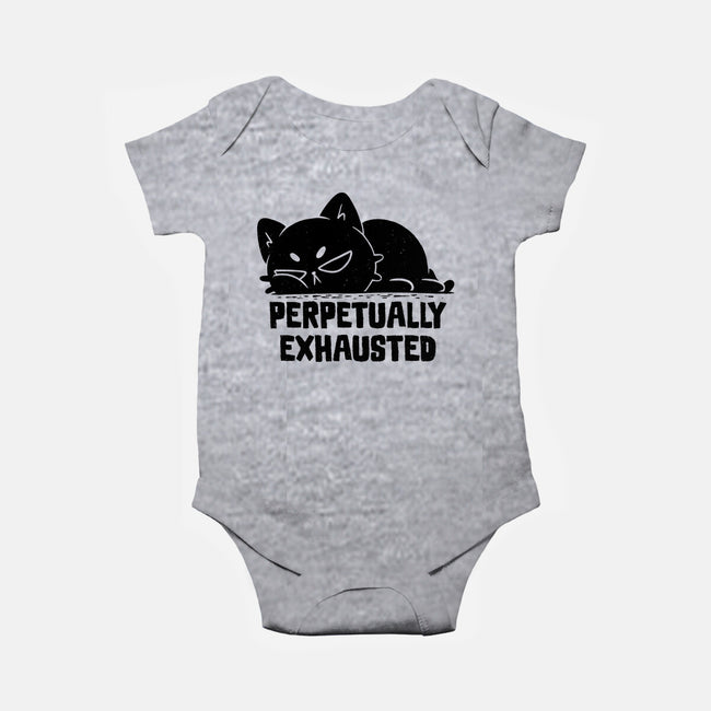 Perpetually Exhausted-Baby-Basic-Onesie-koalastudio