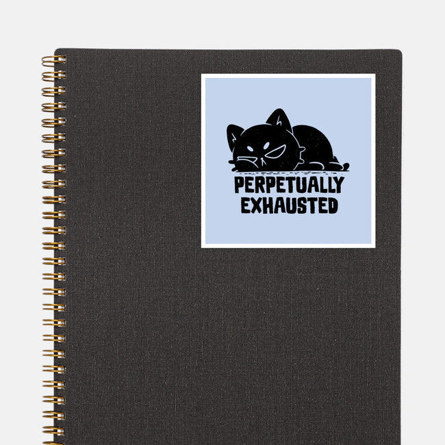 Perpetually Exhausted-None-Glossy-Sticker-koalastudio
