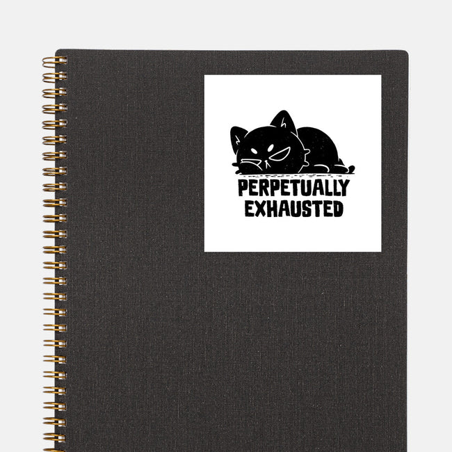 Perpetually Exhausted-None-Glossy-Sticker-koalastudio
