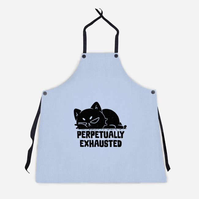 Perpetually Exhausted-Unisex-Kitchen-Apron-koalastudio