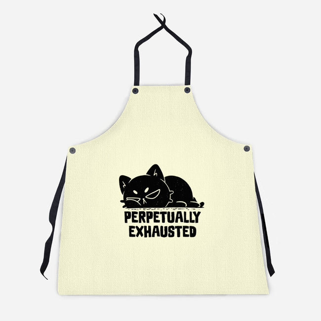 Perpetually Exhausted-Unisex-Kitchen-Apron-koalastudio