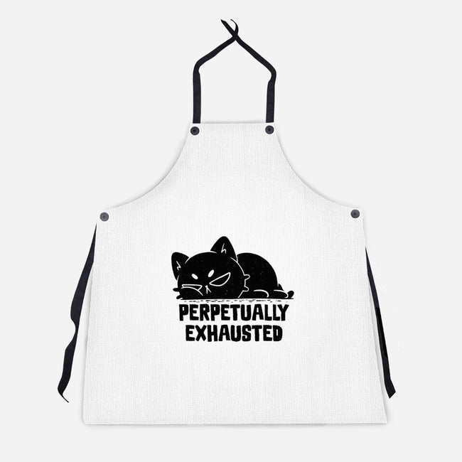 Perpetually Exhausted-Unisex-Kitchen-Apron-koalastudio