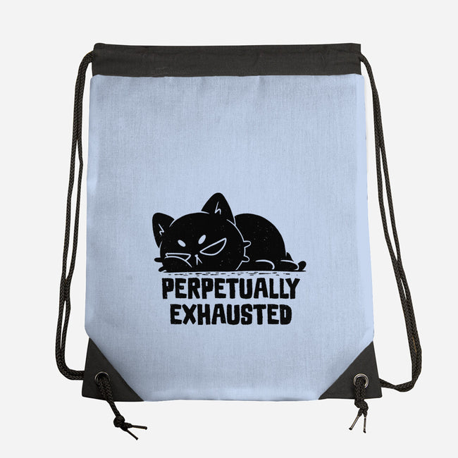 Perpetually Exhausted-None-Drawstring-Bag-koalastudio