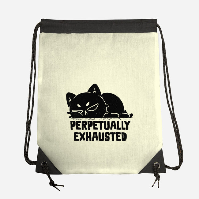 Perpetually Exhausted-None-Drawstring-Bag-koalastudio