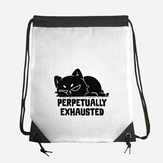 Perpetually Exhausted-None-Drawstring-Bag-koalastudio