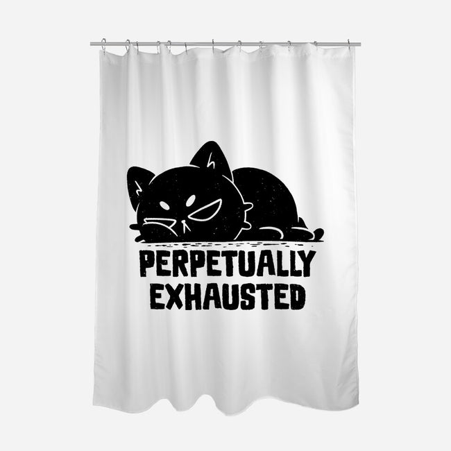 Perpetually Exhausted-None-Polyester-Shower Curtain-koalastudio