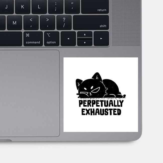 Perpetually Exhausted-None-Glossy-Sticker-koalastudio