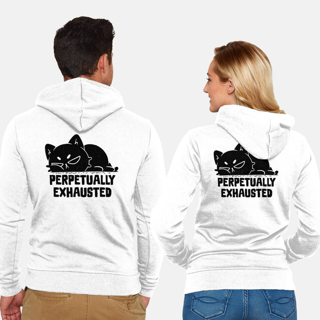 Perpetually Exhausted-Unisex-Zip-Up-Sweatshirt-koalastudio