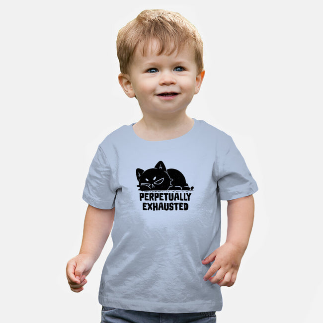 Perpetually Exhausted-Baby-Basic-Tee-koalastudio