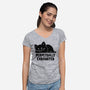 Perpetually Exhausted-Womens-V-Neck-Tee-koalastudio