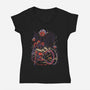 Under New Stars-Womens-V-Neck-Tee-Estudio Horta