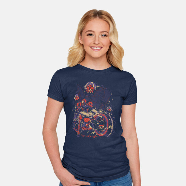 Under New Stars-Womens-Fitted-Tee-Estudio Horta