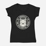 Smiling Through The Void-Womens-V-Neck-Tee-tobefonseca