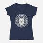 Smiling Through The Void-Womens-V-Neck-Tee-tobefonseca